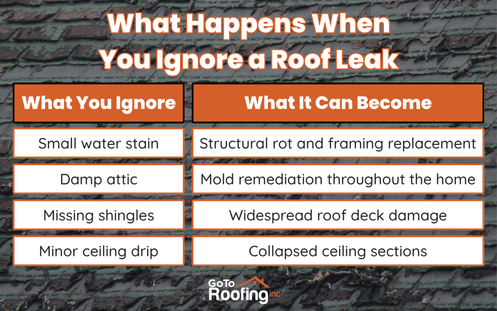 What Happens When You Ignore a Roof Leak inforgraphic