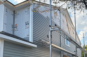 siding being installed by GoTo Roofing